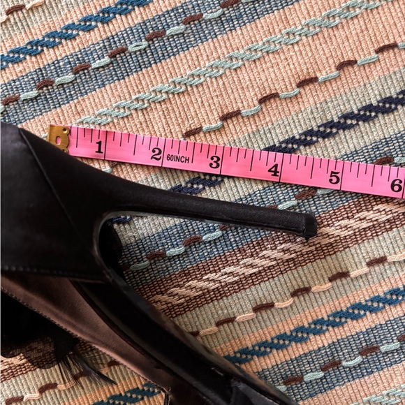 NINA 🖤 Satin Mabell Platform Heels - Picture 16 of 16